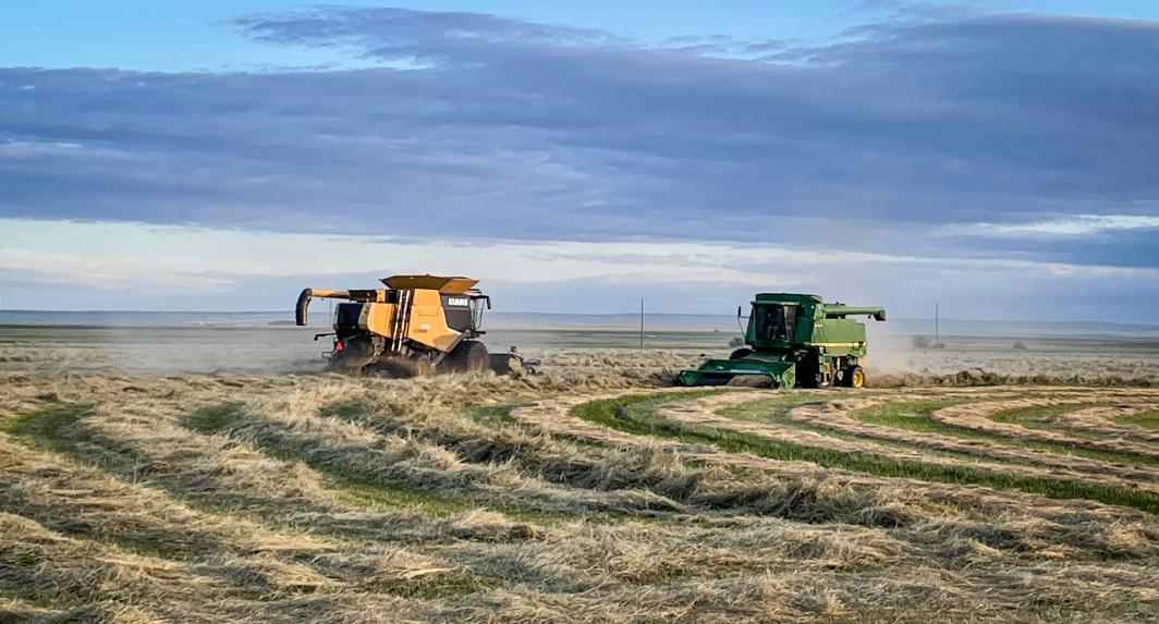 Machinery in a field